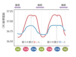 深部体温の説明グラフ１